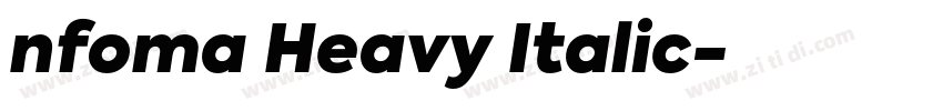 nfoma Heavy Italic字体转换